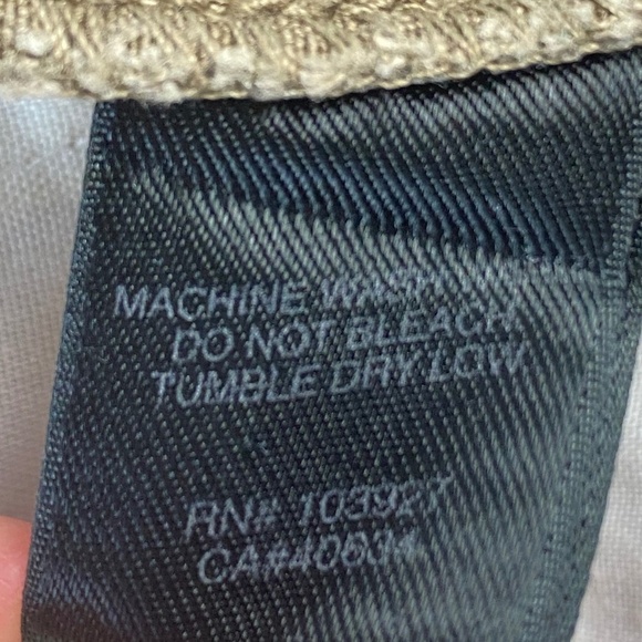 MARC JACOBS Knee Length Canvas Cargo Skirt in Distressed Taupe Size 12 - Picture 8 of 9